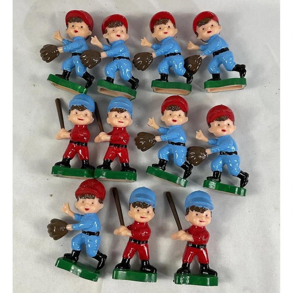 11 Little League Baseball Players Cake toppers Decorations Batters And Catchers